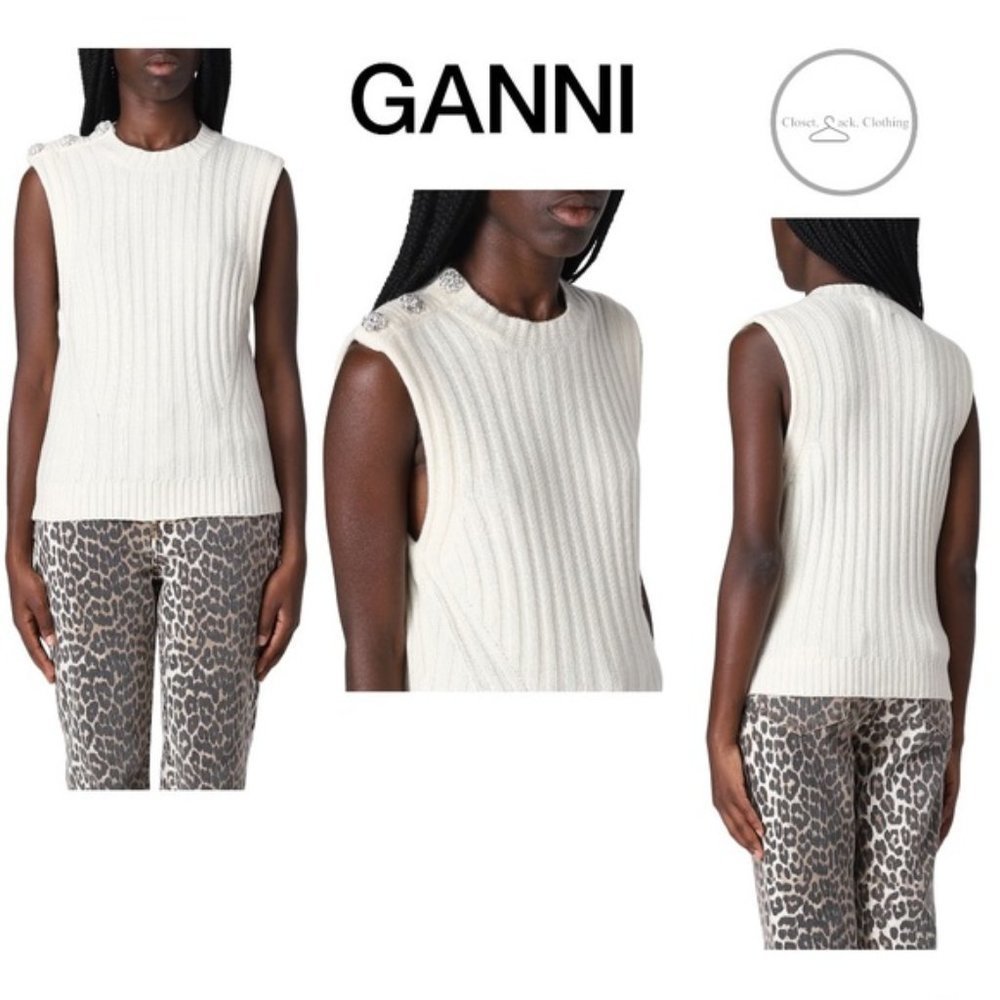 Ganni Sweater Vest Size Small - Picture 1 of 9